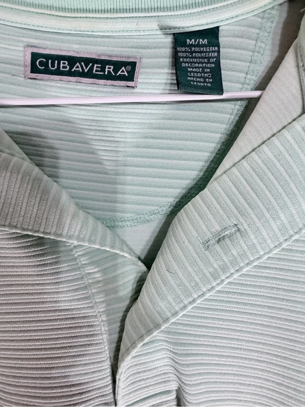Cubavera Mint Green Men's Polo Shirt